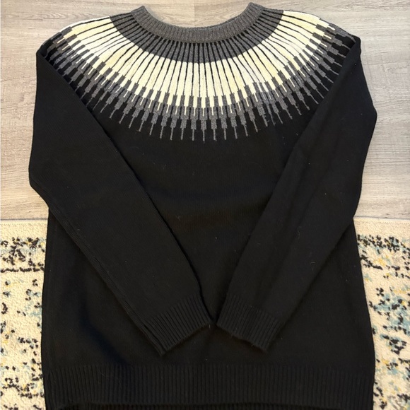 ICEWEAR Minna Wool Sweater Grey Black Nordic Design Large - Picture 9 of 12